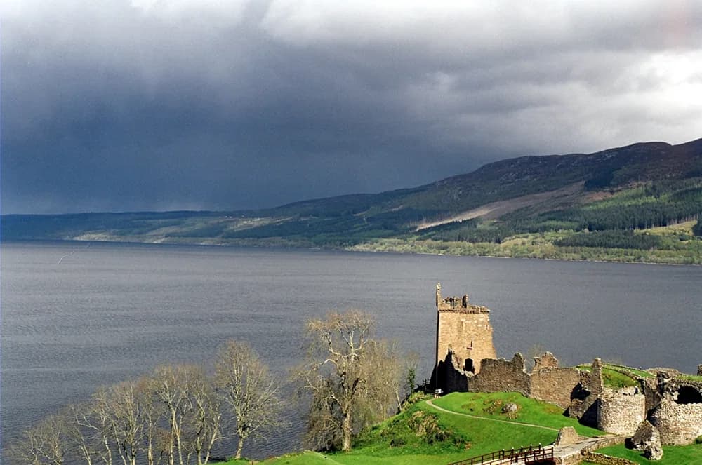 Loch Ness and Urquhart Castle in Scotland, United Kingdom