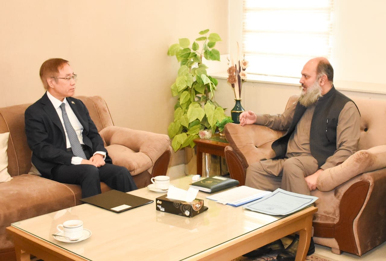 Ambassador Park Kijun and Minister Jam Kamal Khan Deliberate on Advancing Trade Partnerships