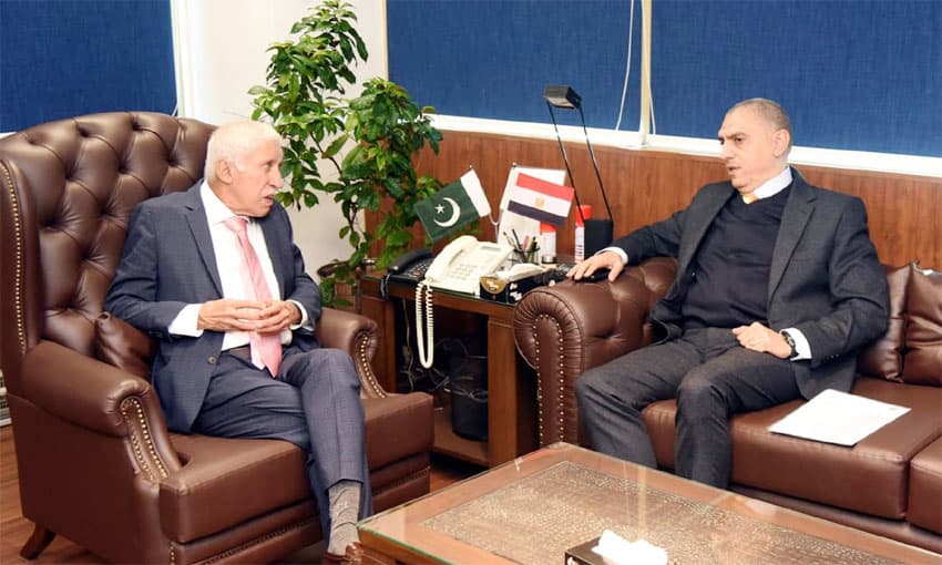 Pakistan and Egypt Strengthen Maritime Ties: Ambassador Dr. Ihab Abdelhamid Meets Minister Qaiser Ahmed Sheikh
